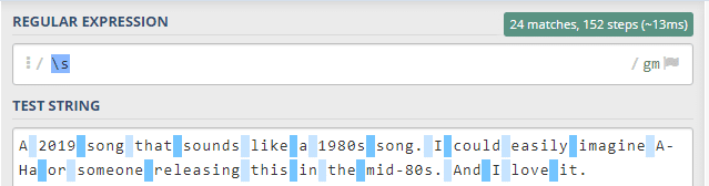 regular expression örneği