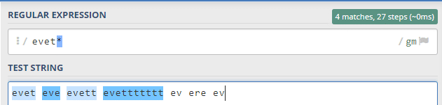 regex örneği