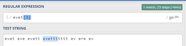 regex örneği