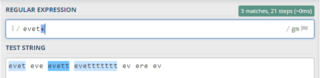 regex örneği