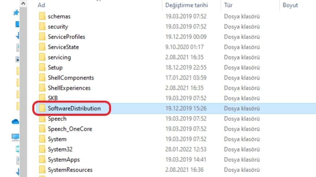 SoftwareDistribution Klasörünü Silmek Windows Modules Installer Worker Sorunlarını Çözme Yöntemleri - SoftwareDistribution-Klasorunu-Silmek
