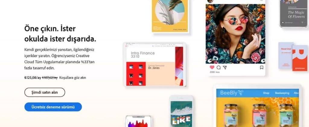 adobe öğrenci indirimi creative cloud