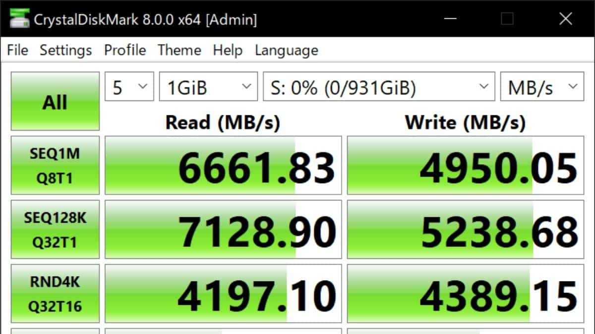 En İyi SSD Hız Testi Programları - CrystalDiskMark