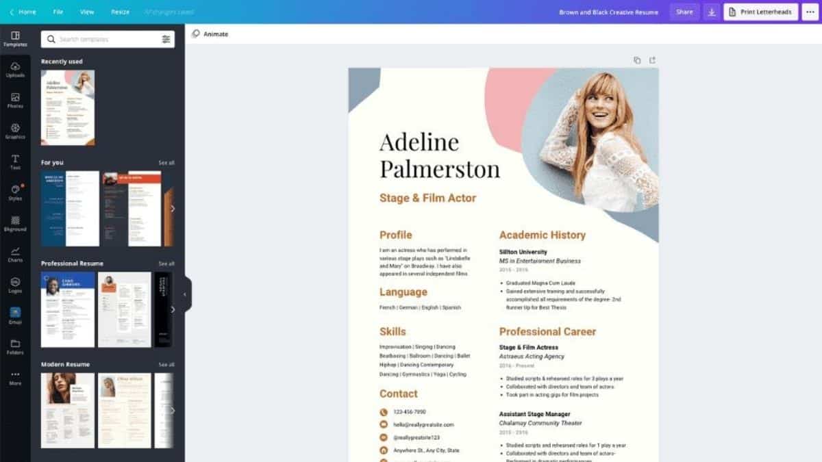 Canva ile CV Hazırlama
